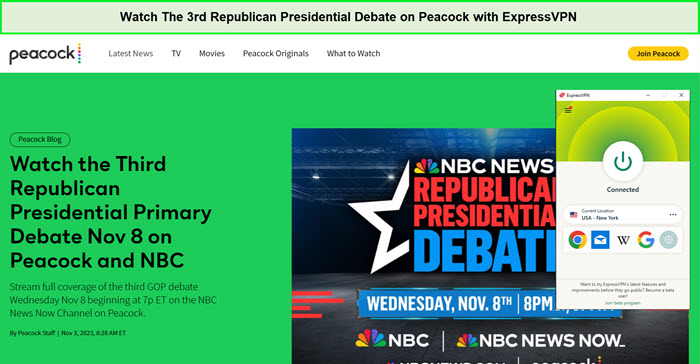 unblock-The-3rd-Republican-Presidential-Debate-in-Japan-on-Peacock-with-ExpressVPN