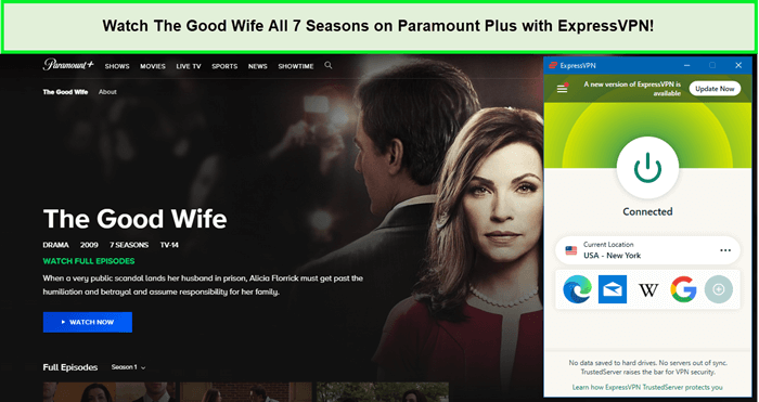  Kijk The Good Wife alle 7 seizoenen op Paramount Plus met ExpressVPN in - Nederland 