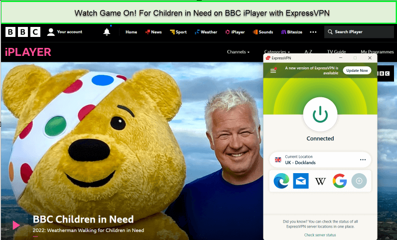  ExpressVPN maakt BBC iPlayer vrij voor kinderen in nood. 
