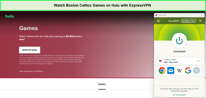 watch-boston-celtics-games-without-cable-on-hulu-with-expressvpn in-Canada