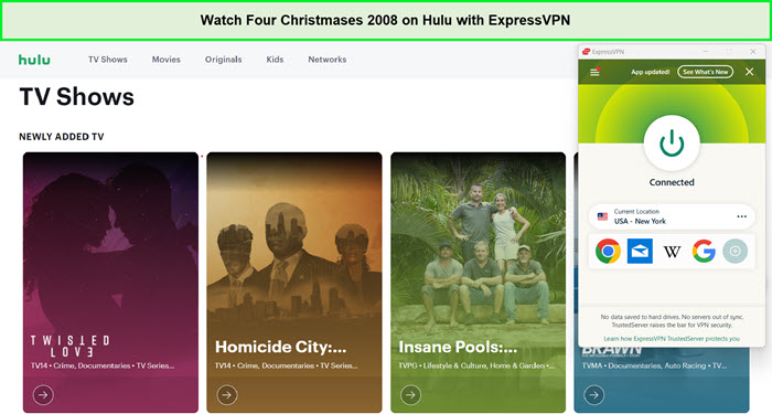 watch-four-christmases-2008-on-hulu-with-expressvpn-in-Italy
