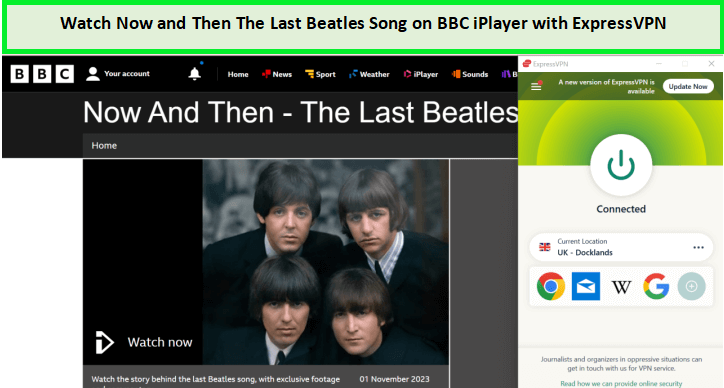  Kijk nu en dan naar de laatste Beatles-song. in - Nederland Op BBC iPlayer met expressvpn 