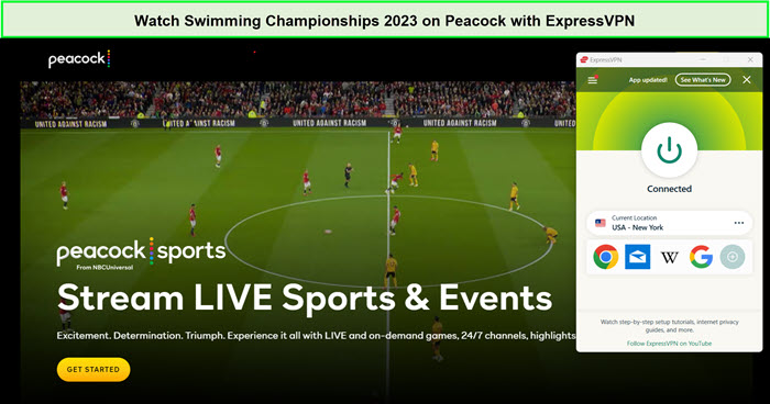  Regardez les Championnats de natation US Open 2023 sur Peacock avec ExpressVPN in - France 