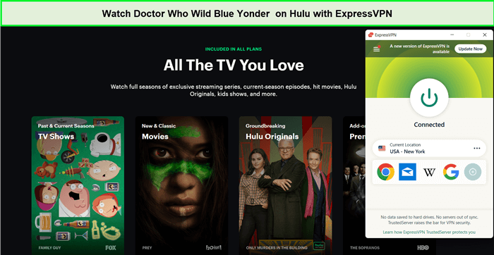 ExpressVPN sblocca Hulu per il dottore che Wild Blue Yonder. in - Italia 