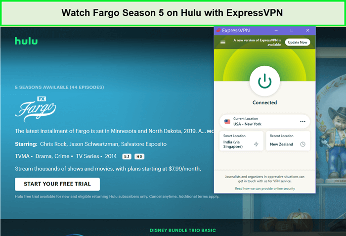  ExpressVPN desbloquea Hulu para la temporada 5 de Fargo. in - Espana 