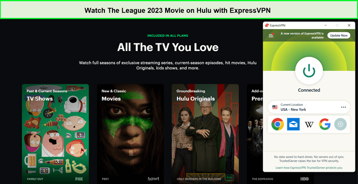 ExpressVPN sblocca Hulu per la Lega 2023 Movie. in - Italia 