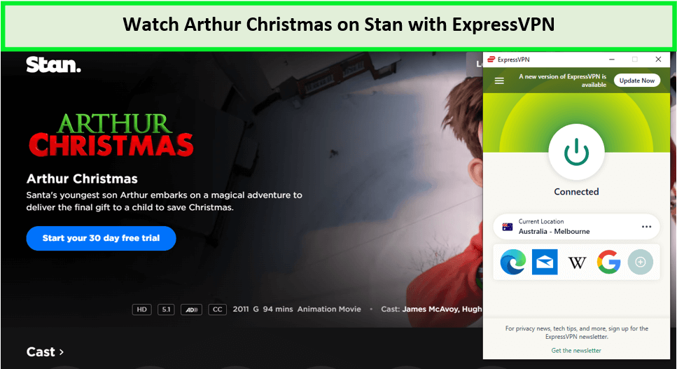Watch-Arthur-Christmas-in-Spain-on-Stan-with-ExpressVPN 