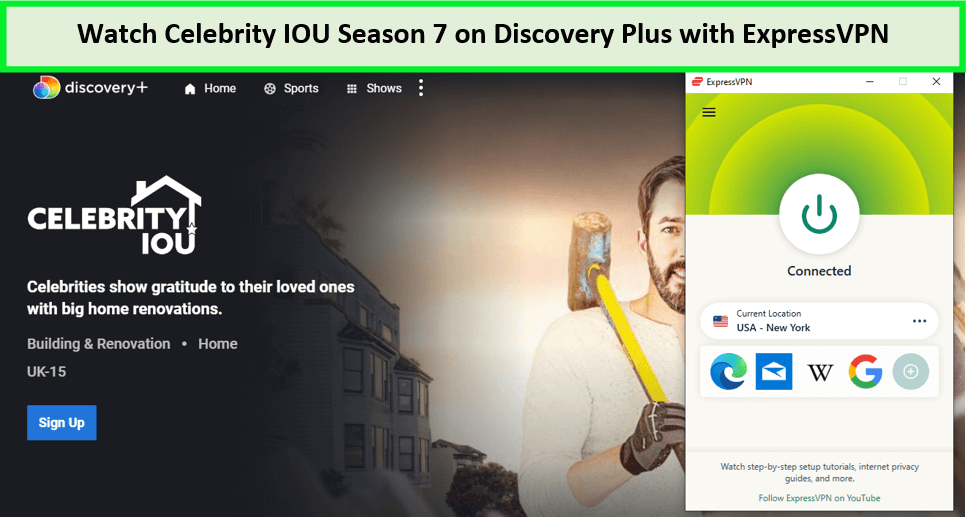  Mira la temporada 7 de Celebrity IOU in - Espana En Discovery Plus con ExpressVPN 