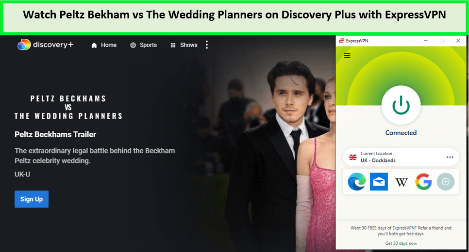  Regardez Peltz-Beckhams contre les organisateurs de mariage. in - France Sur Discovery Plus avec ExpressVPN 