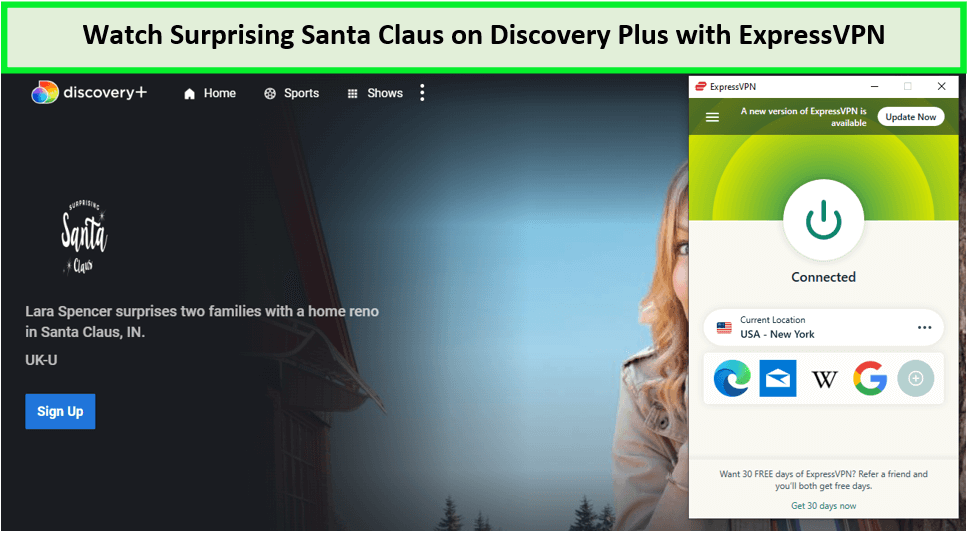  Regarder le Père Noël surprenant in - France Sur Discovery Plus avec ExpressVPN 