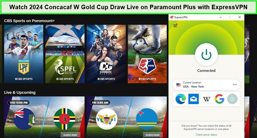 Guarda il sorteggio della Coppa d'oro femminile Concacaf 2024 in diretta su Paramount Plus con ExpressVPN.  -  