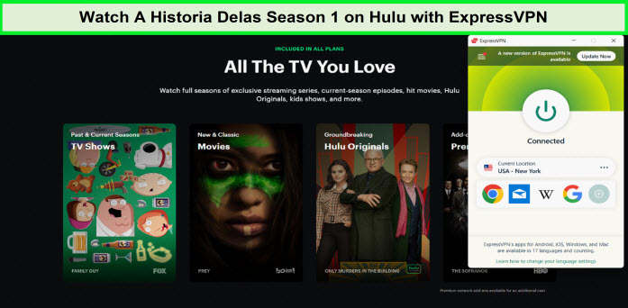  Kijk A Historia Delas Seizoen 1 op Hulu met ExpressVPN in - Nederland 