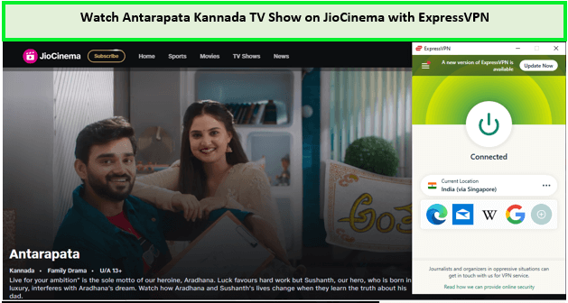 Watch-Antarapata-Kannada-TV-Show-in-USA-on-JioCinema-with-ExpressVPN
