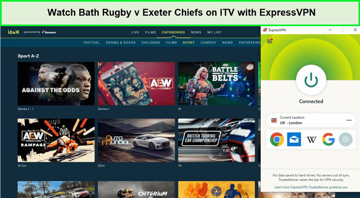 Guarda-Bagno-Rugby-v-Exeter-Chiefs in-Italia Su ITV con ExpressVPN 