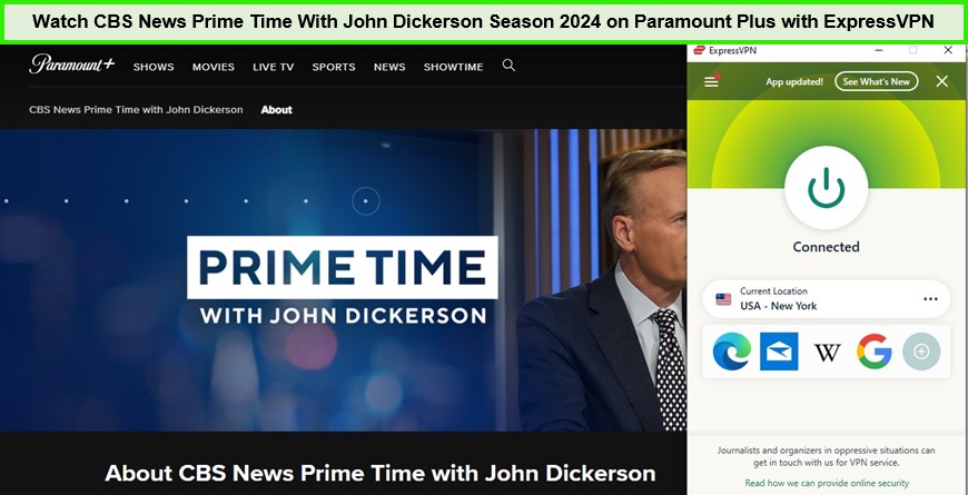  Mira CBS Noticias Prime Time con John Dickerson Temporada 2024 en Paramount Plus.  -  