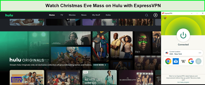 Watch-Christmas-Eve-Mass-Outside-USA-on-Hulu-with-ExpressVPN