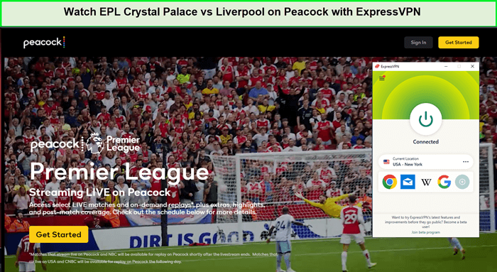 unblock-EPL-Crystal-Palace-vs-Liverpool-in-Singapore-on-Peacock-with-ExpressVPN
