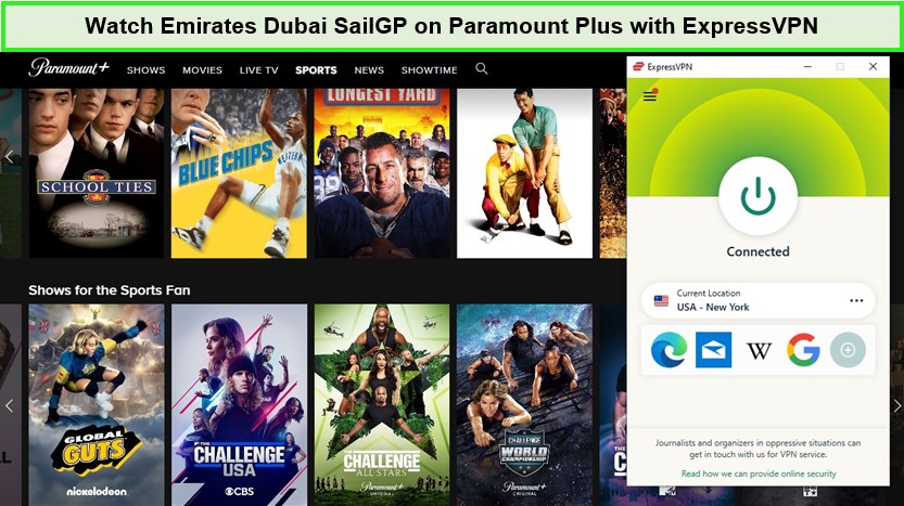  Kijk naar Emirates Dubai SailGP op Paramount Plus met ExpressVPN  -  