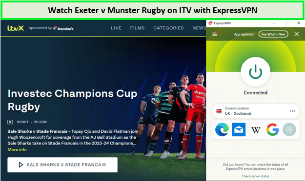  Regardez Exeter contre Munster Rugby in - France Sur ITV avec ExpressVPN 
