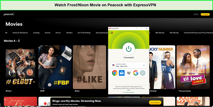  Desbloquear la película Frost-Nixon in - Espana En Peacock con ExpressVPN 