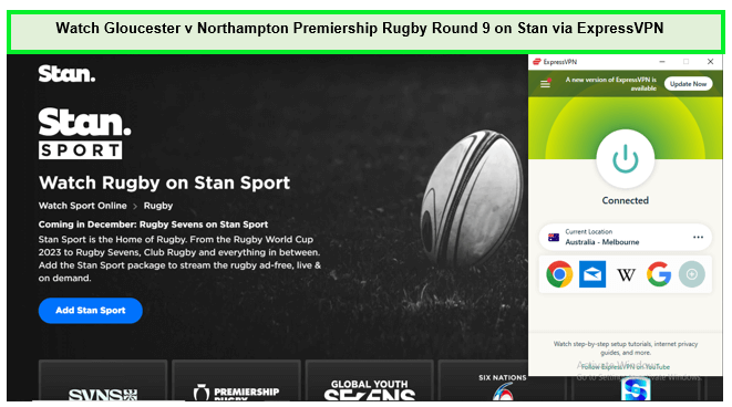 Guarda Gloucester contro Northampton Premiership Rugby Round 9 in - Italia Su-Stan-attraverso-ExpressVPN 