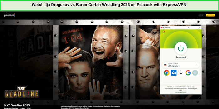 Guarda Ilja Dragunov contro Baron Corbin Wrestling 2023 in - Italia Su un pavone con ExpressVPN 