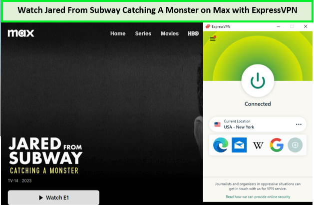  Regardez Jared de Subway attraper un monstre. in - France Sur Max avec ExpressVPN 