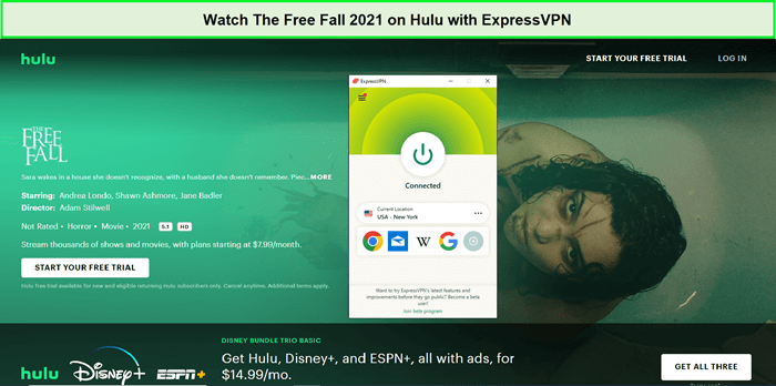  Mira la caída libre 2021 in - Espana En Hulu con ExpressVPN 