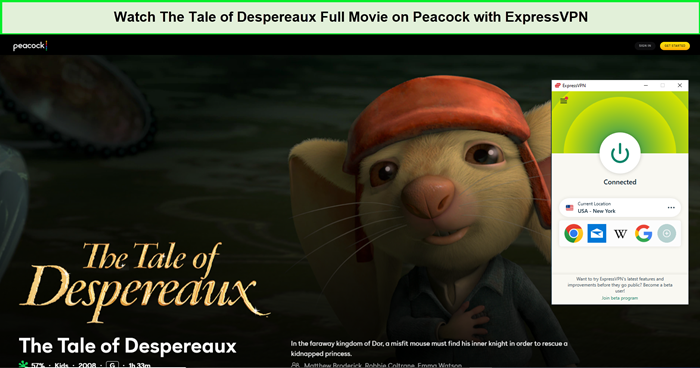 unblock-The-Tale-of-Despereaux-Full-Movie-in-UAE-on-Peacock-with-ExpressVPN