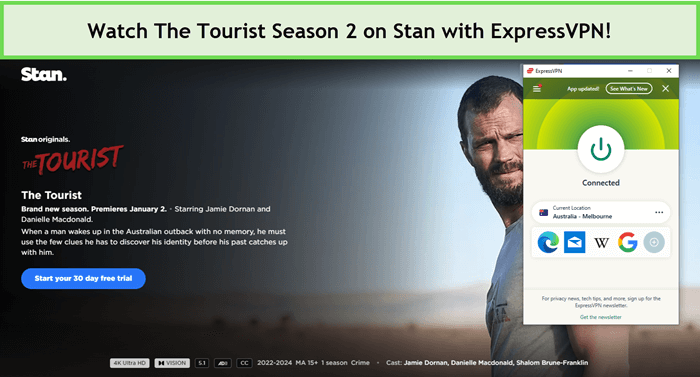 How to Watch The Tourist Season 2 in Canada on Stan [Premium Guide]