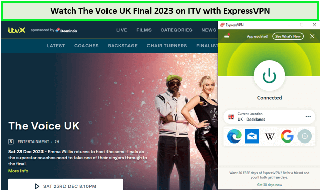 Guarda la finale di The Voice UK 2023 in - Italia Su ITV con ExpressVPN 
