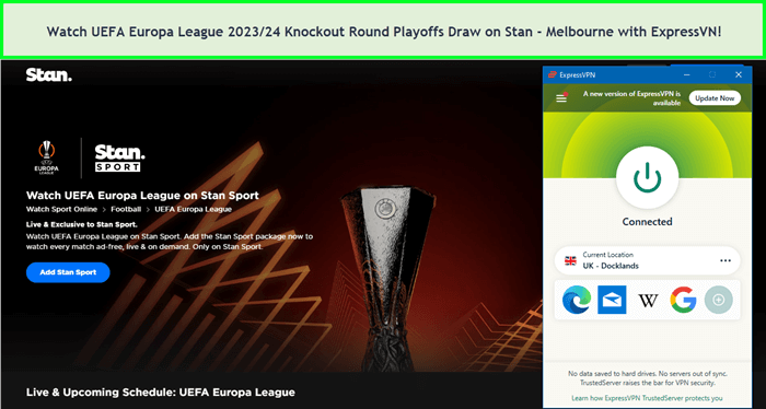  Guarda il sorteggio dei playoff della UEFA Europa League 2023/24 Round Knockout in-Italia Stan-Melbourne-con-ExpressVN 