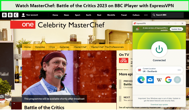  ExpressVPN ontgrendelt MasterChef Battle of the Critics 2023 op BBC iPlayer 
