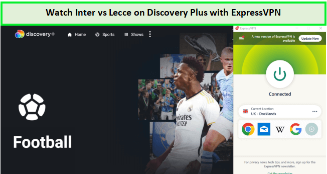  Kijk Inter tegen Lecce in - Nederland op Discovery Plus Op Discovery Plus 