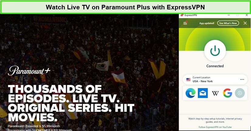  Mira TV en vivo in - Espana En Paramount Plus con ExpressVPN 