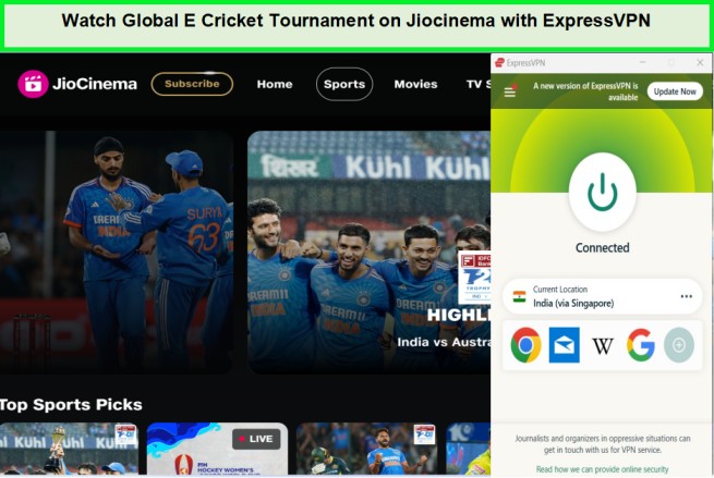  Kijk naar de wereldwijde e-crickettornooi in - Nederland Op JioCinema met ExpressVPN 