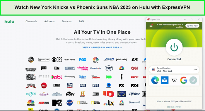  Regardez les Knicks de New York contre les Suns de Phoenix NBA 2023 sur Hulu. in - France Avec ExpressVPN 