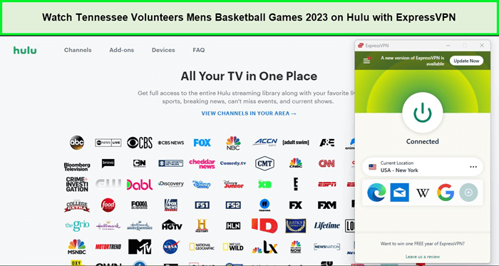  Mira los juegos de baloncesto masculino de los Voluntarios de Tennessee 2023 en Hulu con ExpressVPN. in - Espana 