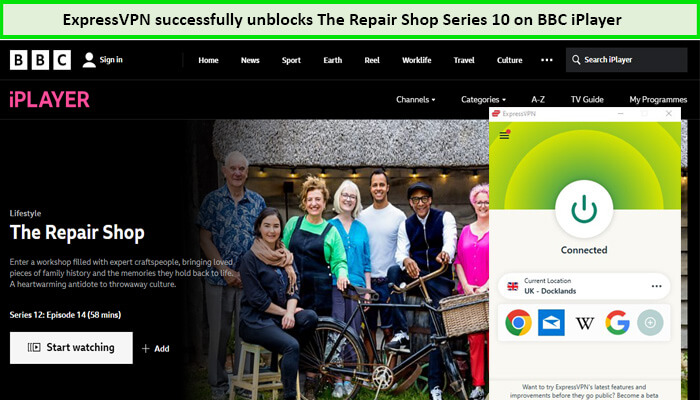 Express-VPN sblocca la serie The Repair Shop stagione 10 in - Italia -su-BBC-iPlayer. -su BBC iPlayer. 