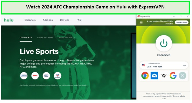  Ver-2024-Juego-del-Campeonato-AFC- in - Espana -en-Hulu-con-ExpressVPN 