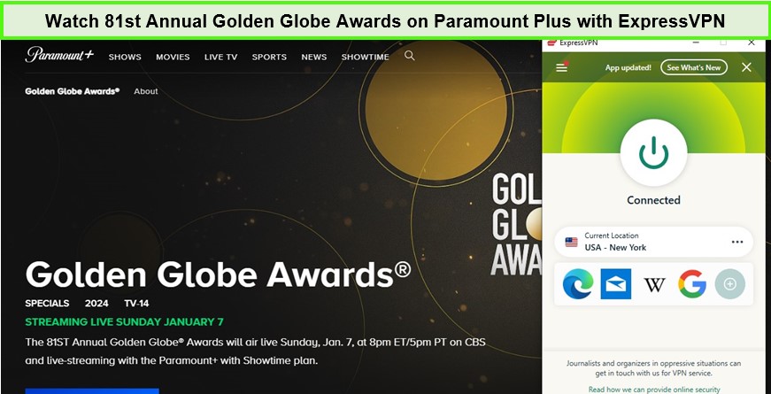  Guarda gli 81esimi Annuali Golden Globe Awards su Paramount Plus.  -  