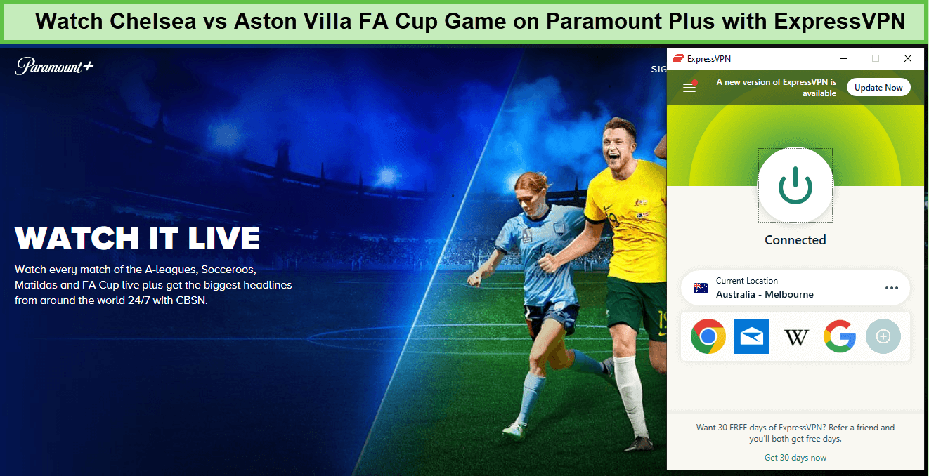 Guarda Chelsea vs Aston Villa nella partita di FA Cup in - Italia -su-Paramount-Plus-con-ExpressVPN 