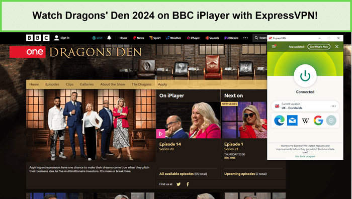  Regardez le Dragon Den 2024 in - France Sur BBC iPlayer avec ExpressVPN 