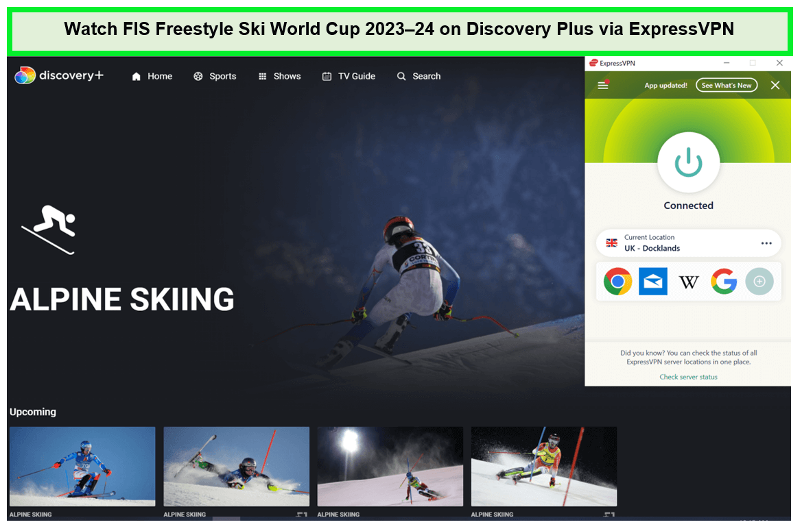  Schauen Sie sich den FIS-Freestyle-Ski-Weltcup 2023-24 an. in - Deutschland -auf-Discovery-Plus-via-ExpressVPN 