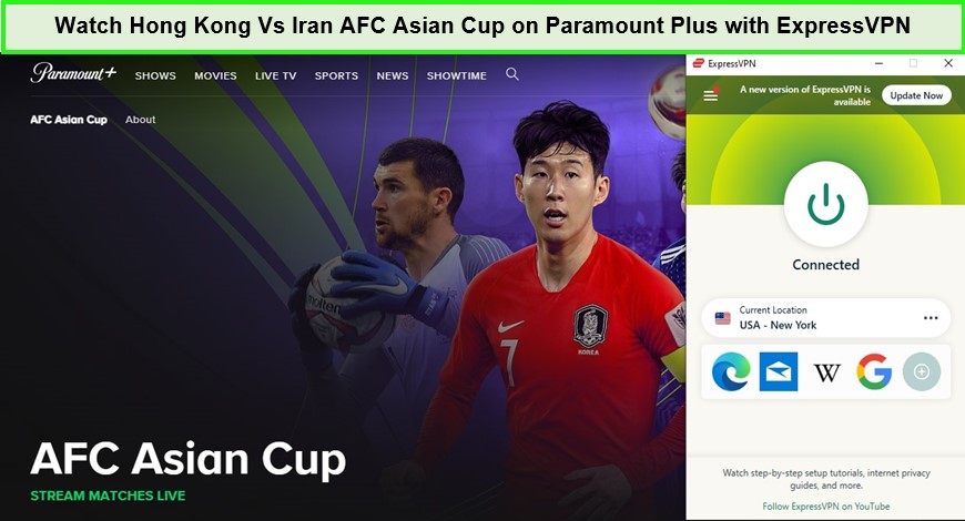  Mira Hong Kong Vs Irán en la Copa Asiática AFC en Paramount Plus con ExpressVPN.  -  