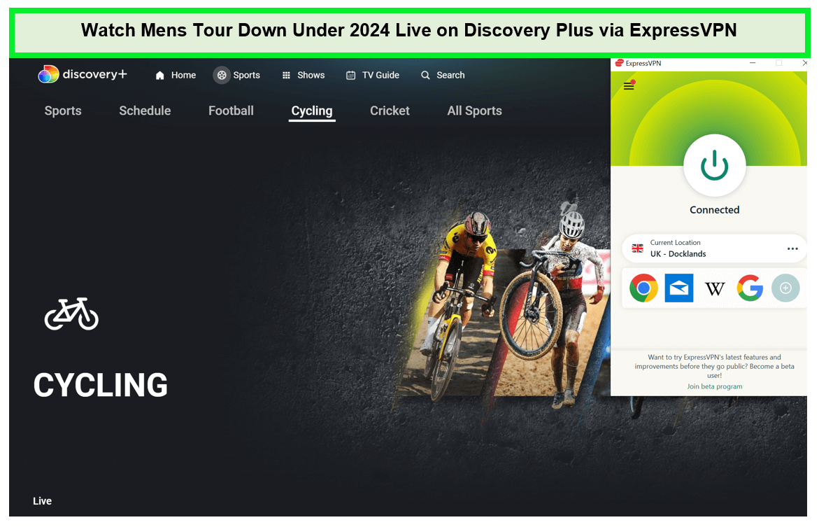  Ver-Hombres-Tour-Down-Under-2024-En-Vivo- in - Espana -en-Discovery-Plus-via-ExpressVPN -en Discovery Plus a través de ExpressVPN 