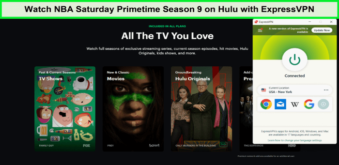 Stream-NBA-Saturday-Primetime-Season-9-on-Hulu-with-ExpressVPN-outside-USA