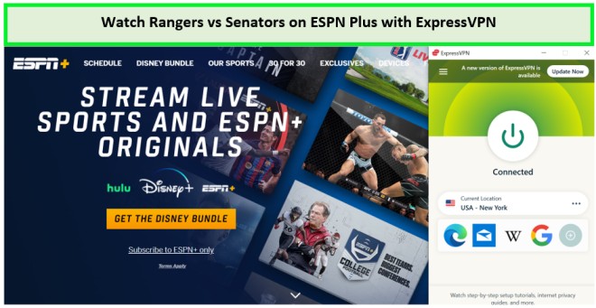 Watch-Rangers-vs-Senators-in-New Zealand-on-ESPN-Plus-with-ExpressVPN