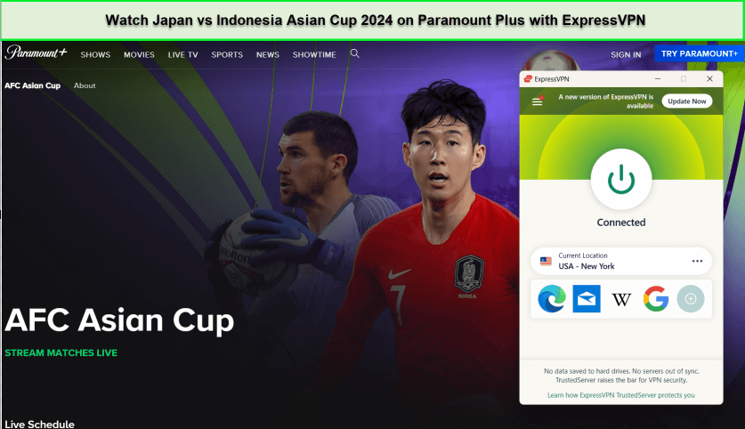 expressvpn-unblocked-japan-vs-indonesia-asian-cup-2024-on-paramount-plus-in-South Korea