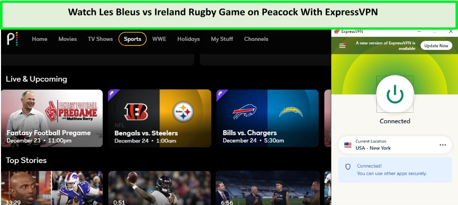 Watch-Les-Bleus-vs-Ireland-Rugby-Game-in-New Zealand-on-Peacock-with-ExpressVPN